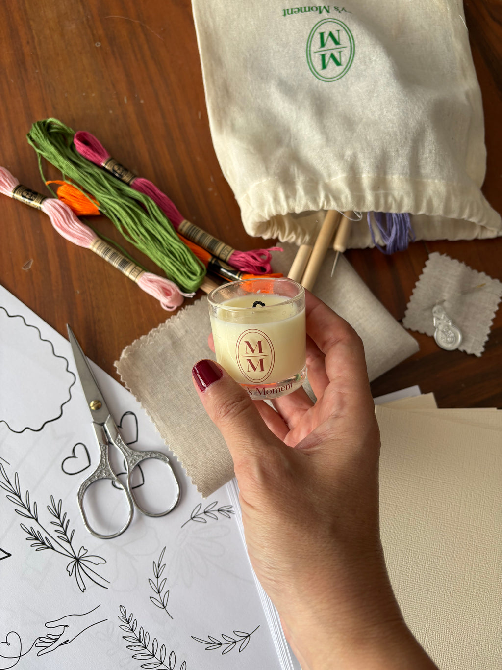 Slow Mail Atelier — Kit de Bordado en Papel y Repujado