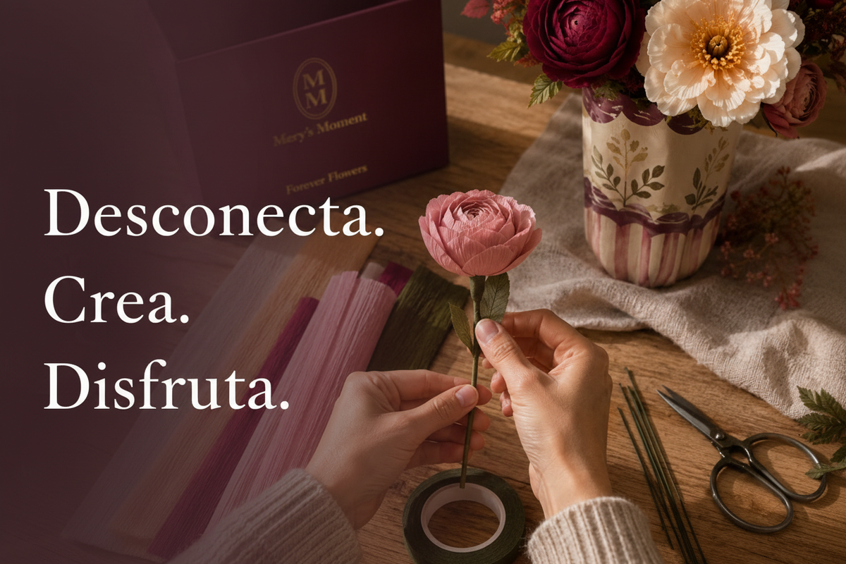 Hero Banner Forever Flowers con texto